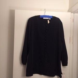 NWT Black button-down top